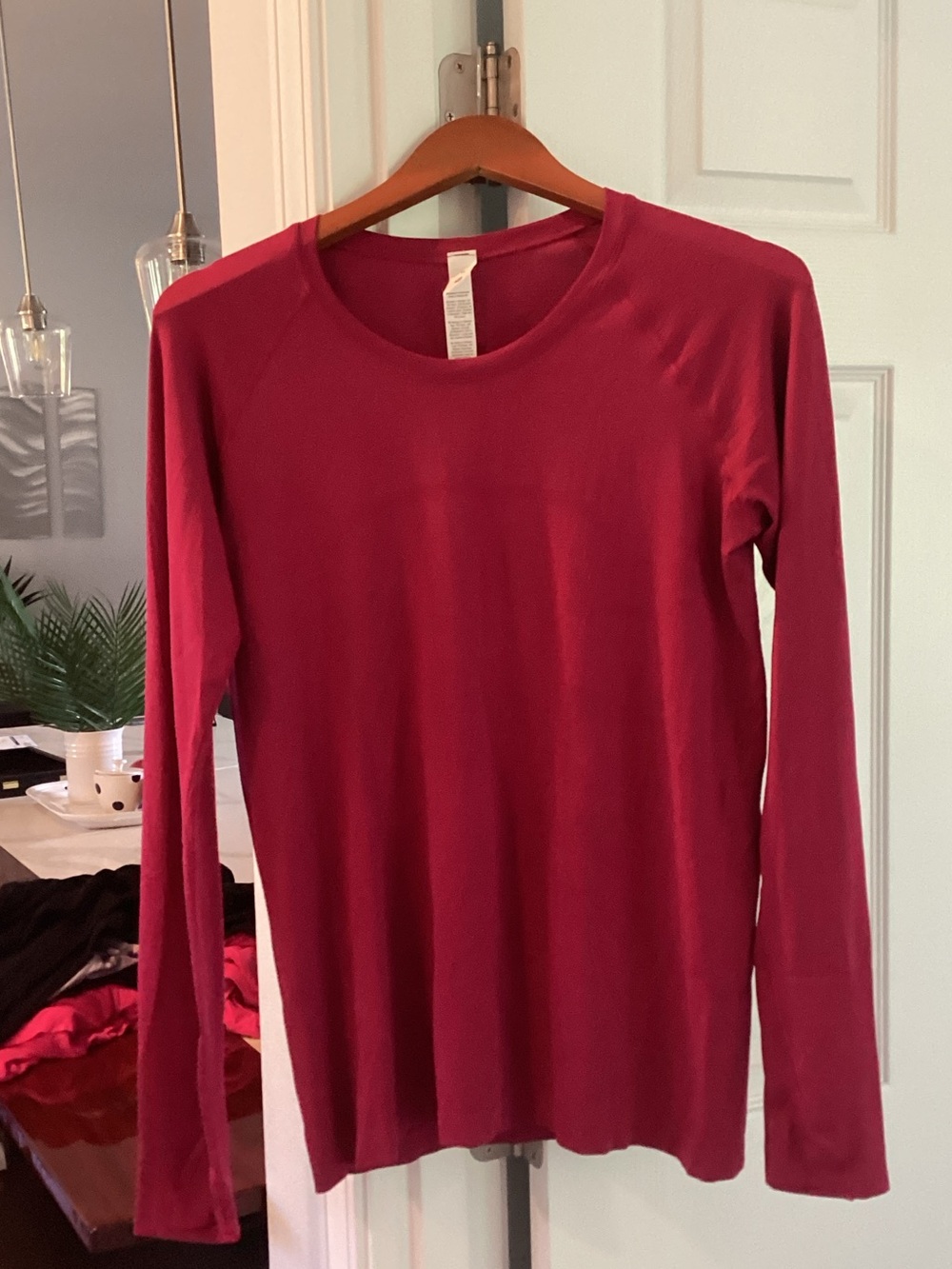 lululemon athletica Run Swiftly Long-Sleeve in Deep Berry